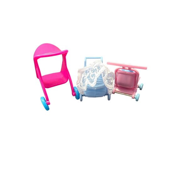 Baby Strollers Dollhouse Toys Lot of 3 - Picture 4 of 7